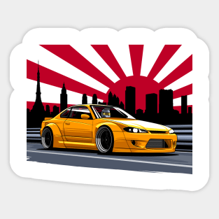 Silvia S15 Widebody (yellow) Sticker